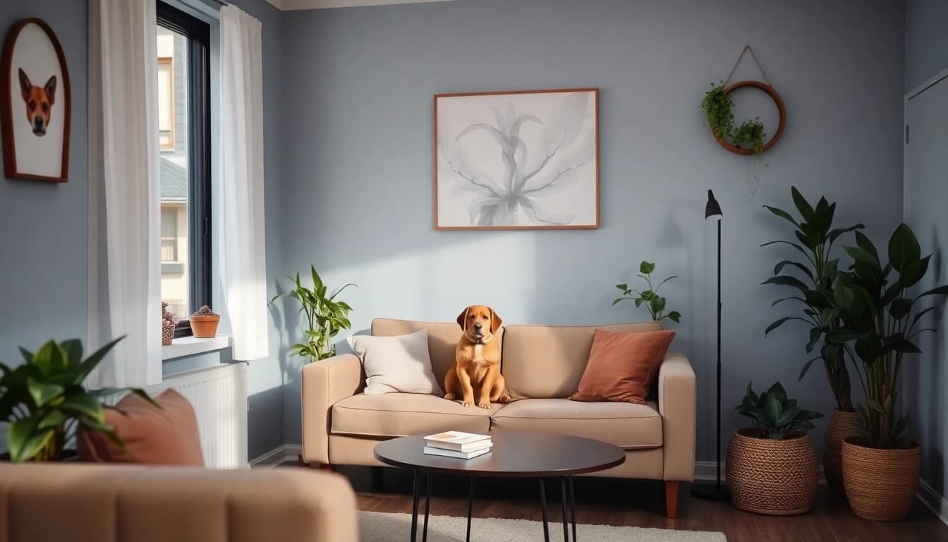 Engage with a Sydney Psychologist in a welcoming therapy room with a friendly therapy dog.