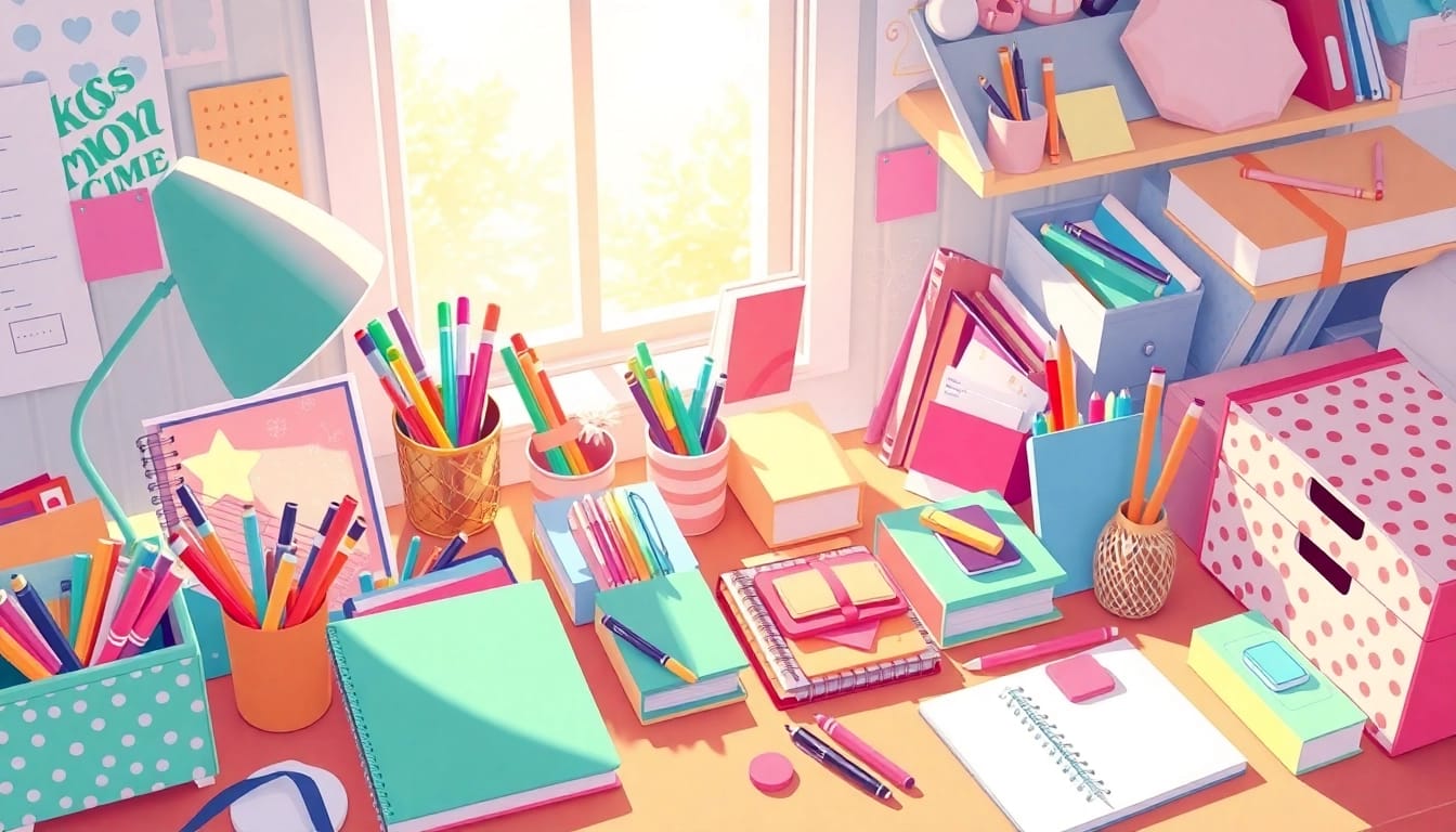 Explore vibrant discount stationery items that brighten up your workspace and inspire creativity.