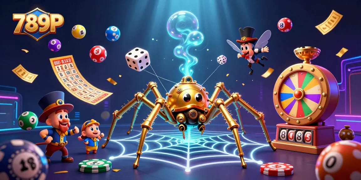 Engage with 789P’s vibrant gaming elements in a rich 3D casino illustration, featuring steampunk charm.