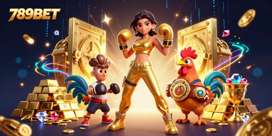 Get thrilling game action with 789BET featuring vibrant 3D characters in an immersive casino setting.