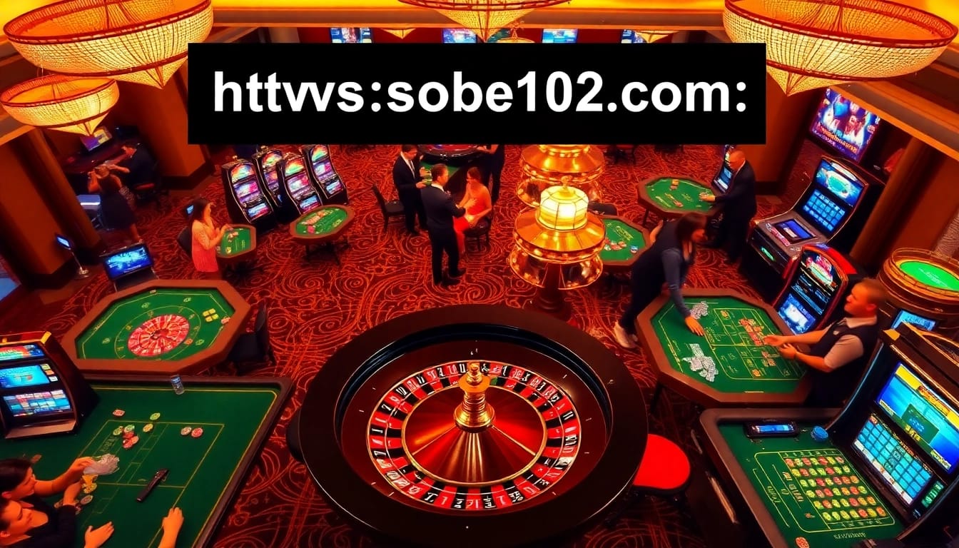 Experience the thrill of gambling at https://sbobet102.com/ with luxurious casino tables and vibrant slot machines.