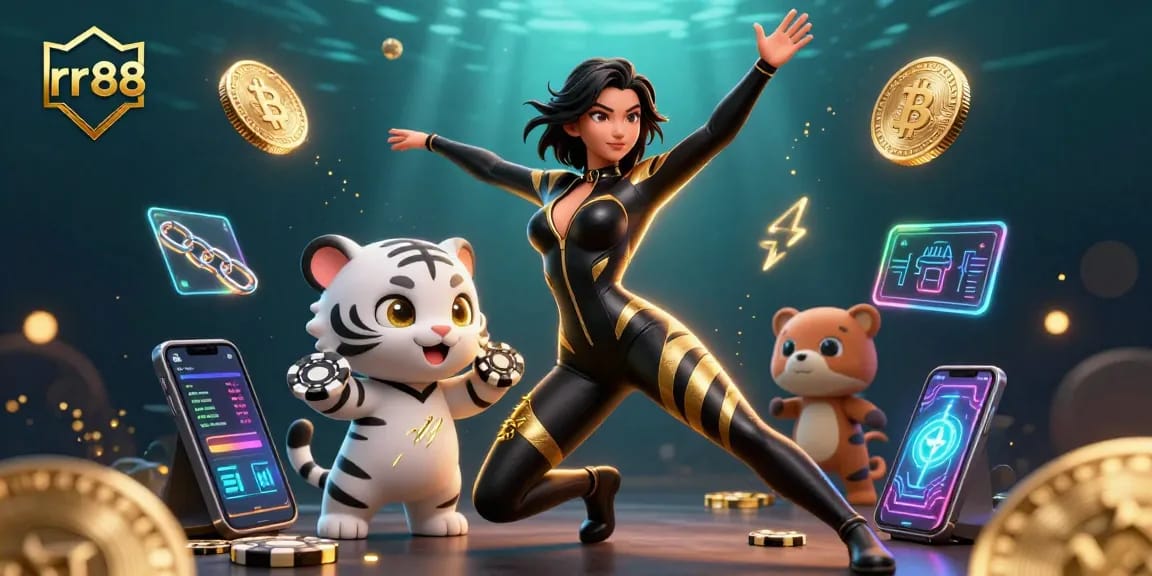 Experience thrilling gameplay at rr88 with dynamic poker action featuring unique characters and crypto elements.