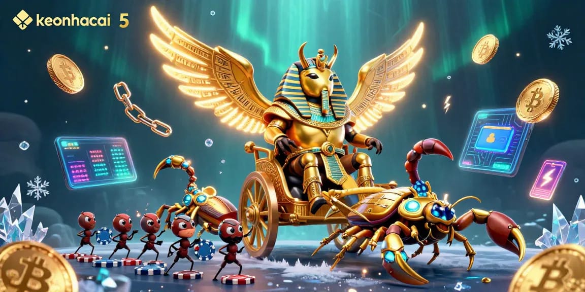 Engage with keonhacai5 through this vibrant 3D illustration of thrilling casino action!