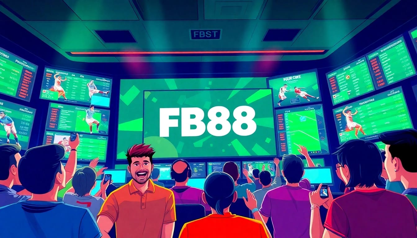 Experience the thrill of betting on FB88 with users engaged in exciting sports betting.
