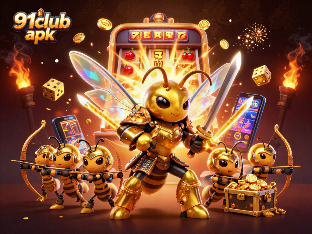 Engaging scene showcasing 91club apk with vibrant casino elements and dynamic characters.