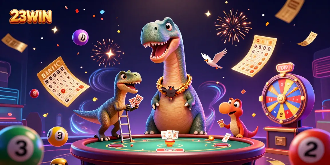 Experience the excitement of 23WIN with lively animated scenes of interactive gaming and engaging characters.