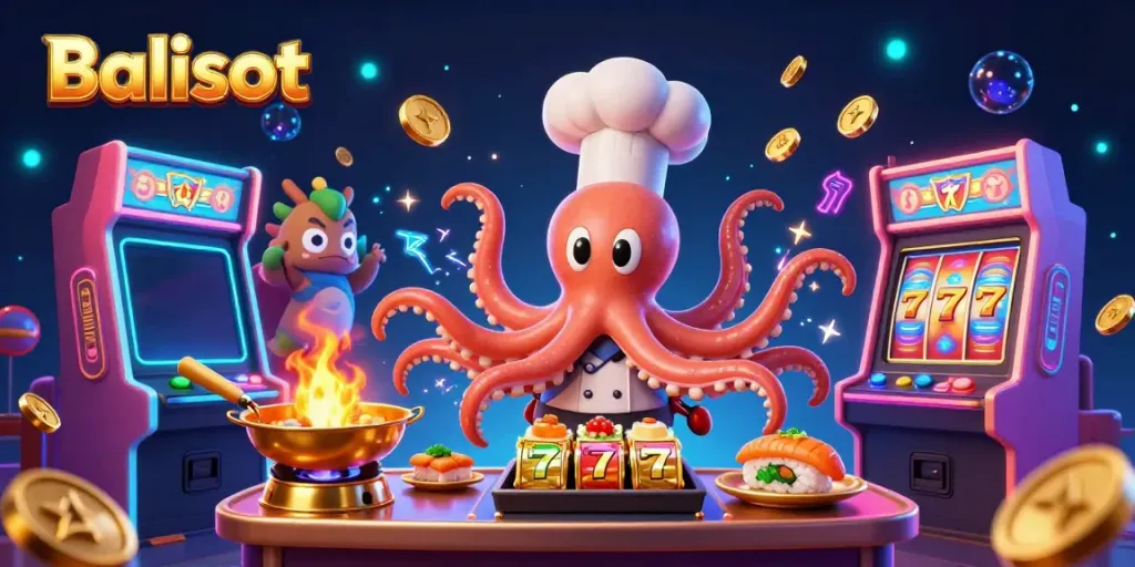 Balislot brings excitement to your gaming experience with vibrant slot machines and colorful characters.