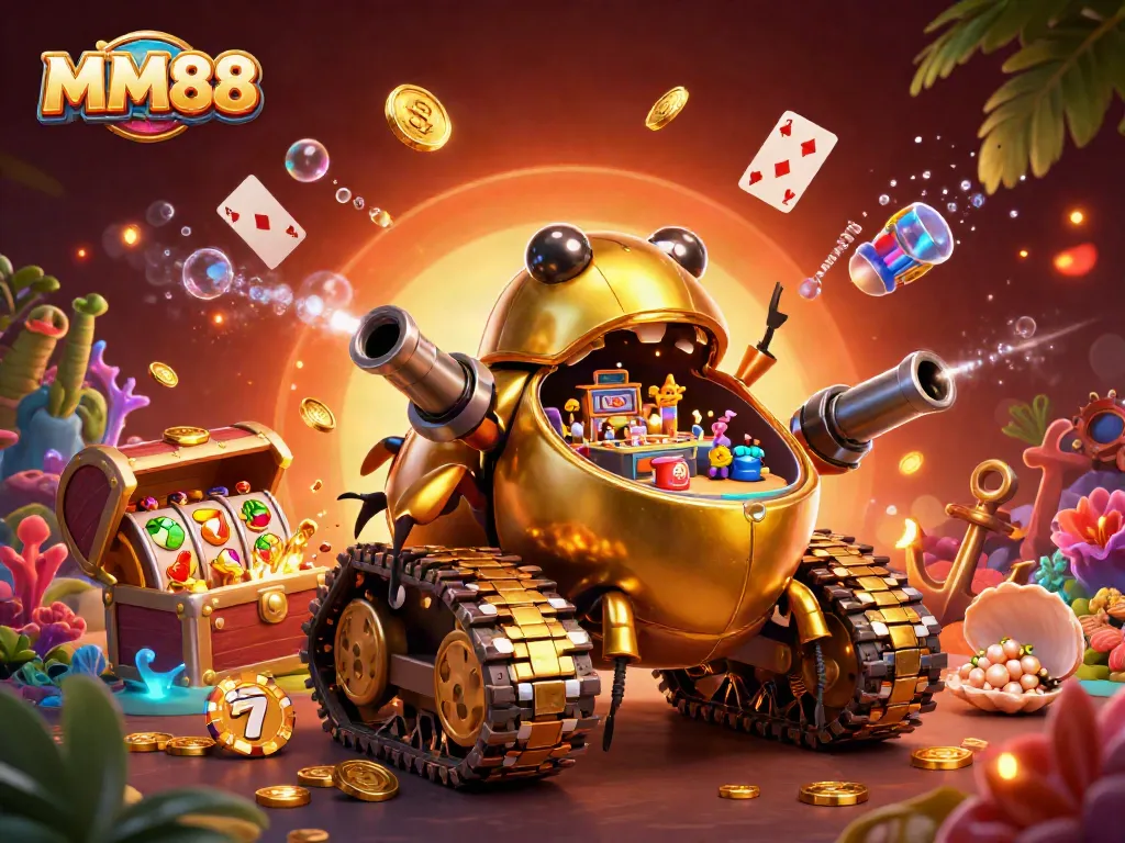 Experience thrilling play at MM88 in an explosive casino world with vibrant games and gold.