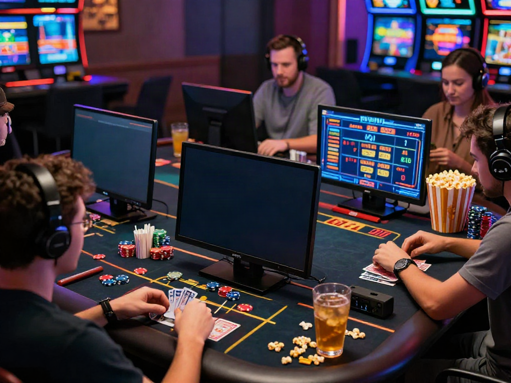 Players enjoying casino non gamstop games in an exciting online gaming setup with vibrant visuals and engaging atmosphere.