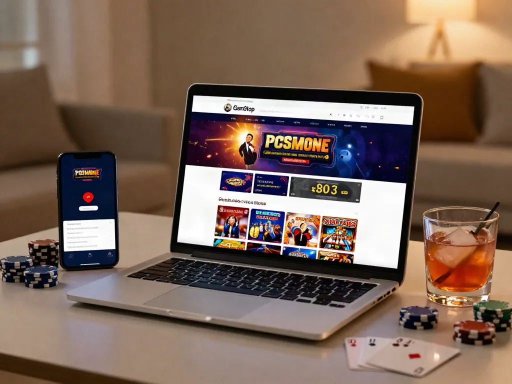 Interactive online gaming scene showcasing casino non Gamstop experience.