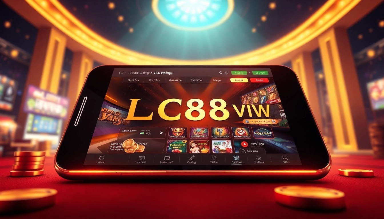 LC88 Vip exclusive online gambling experience with luxurious design elements.