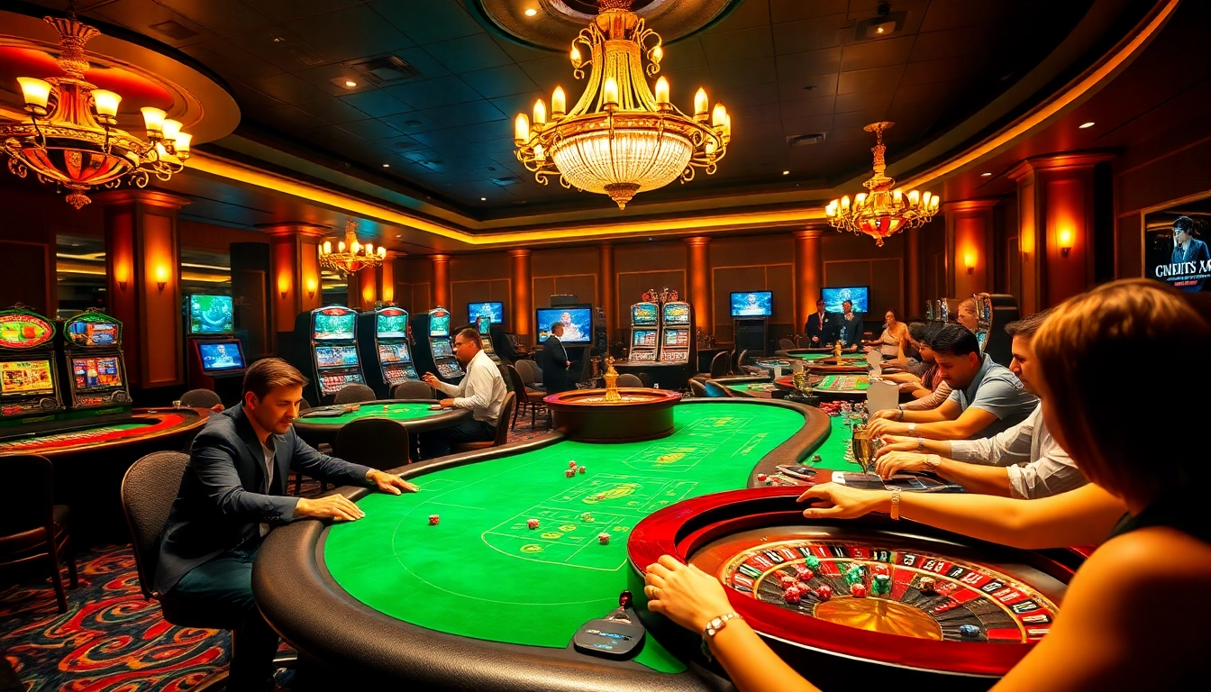 Experience the excitement of gambling at god345.net, with vibrant casino tables and lively poker games.