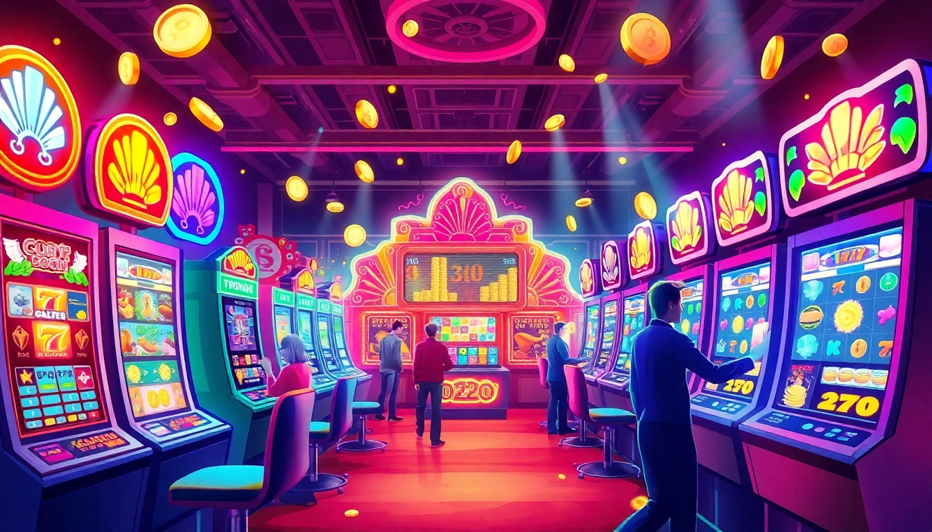 Kode4d link showcasing players enjoying interactive slot games with vibrant graphics and jackpots.