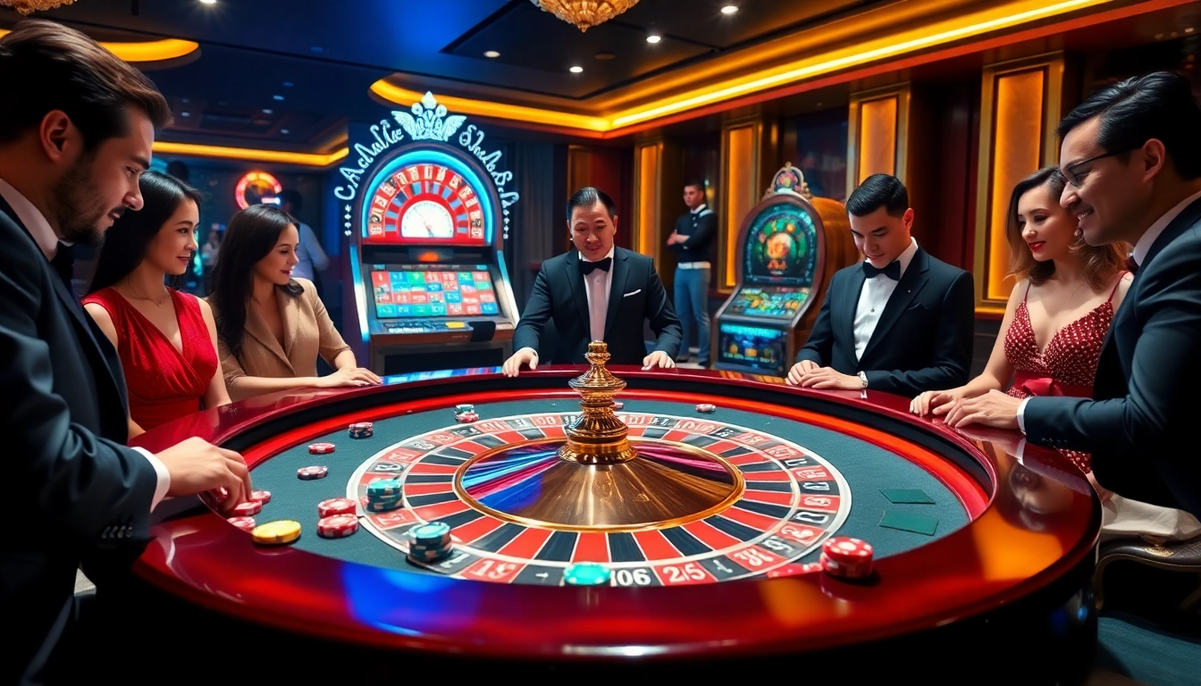 Experience the thrill of online casino action at https://fabet.free/ with vibrant roulette tables and eager players.