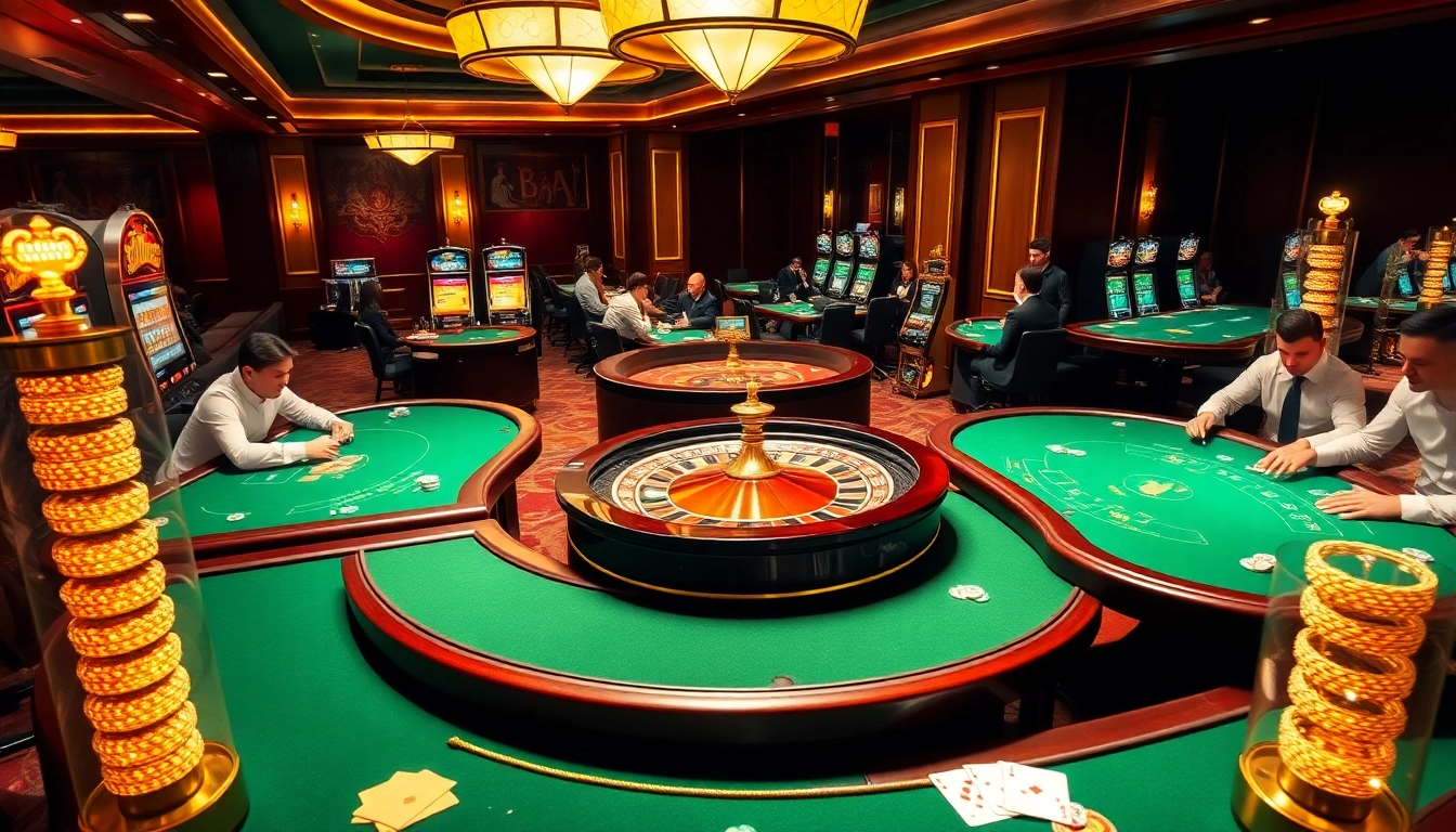 Experience thrilling games at u888, featuring vibrant slot machines and elegant casino tables.