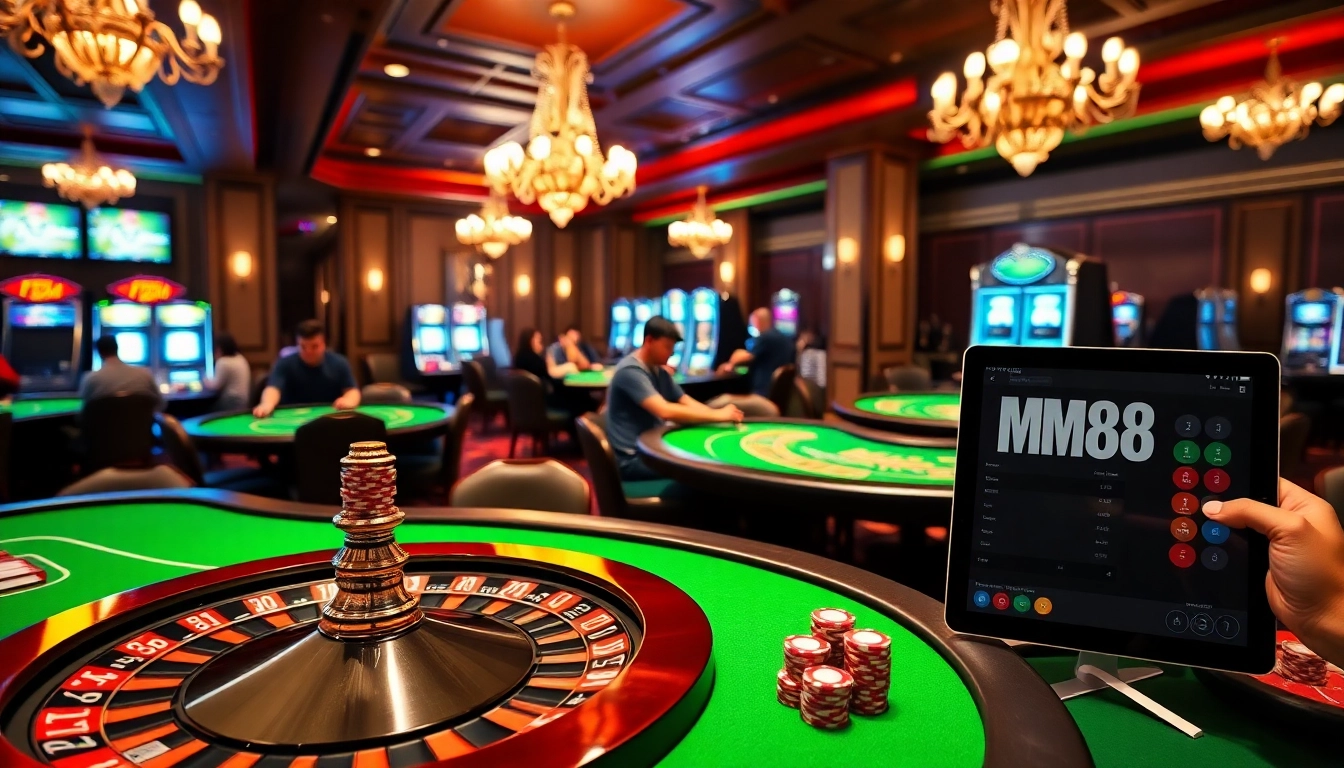 Experience the excitement of MM88 casino with vibrant tables and thrilling gameplay.