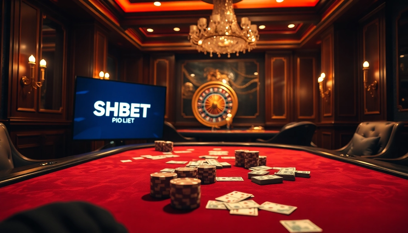 Savvy players engaging at the SHBET casino table, showcasing strategic poker gameplay and excitement.
