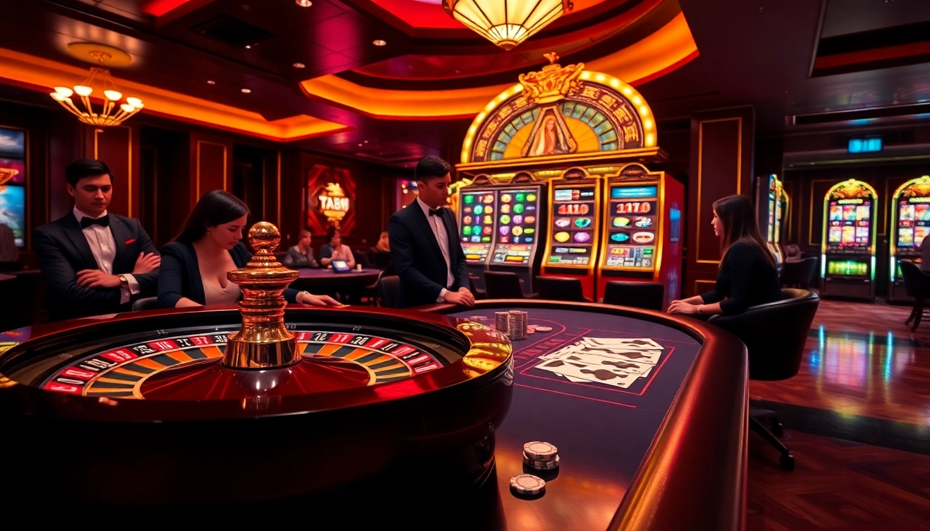 Exciting ta88 club poker game with vibrant casino ambiance and high-stakes action