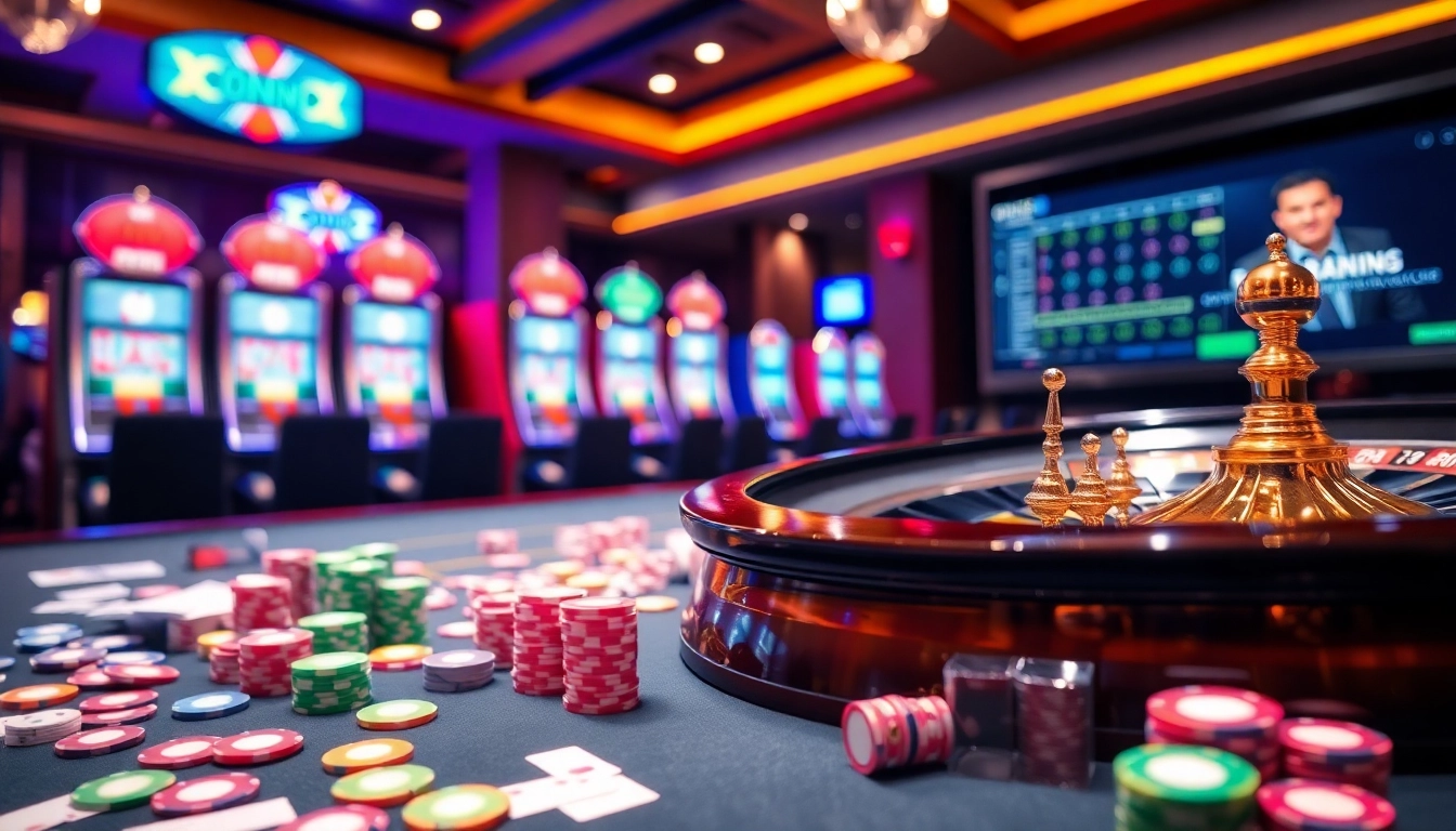 Experience the thrill of winning at https://789winjj.com/ with vibrant casino visuals of poker and roulette.