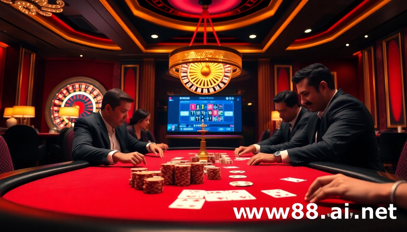 Experience the thrill of high-stakes poker at https://w88ai.net/ with professional players and vibrant casino ambiance.