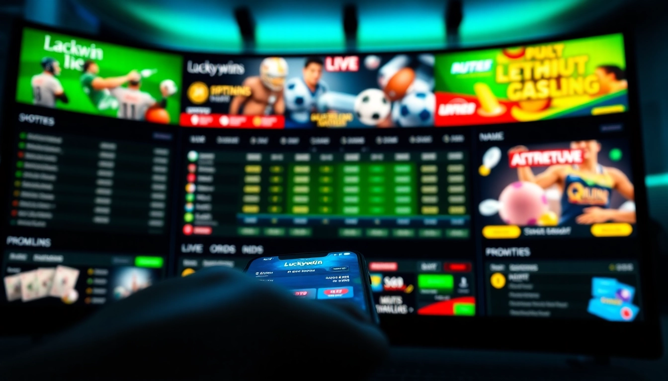 Explore the vibrant online betting interface of luckywin.name featuring exciting promotions and diverse games.