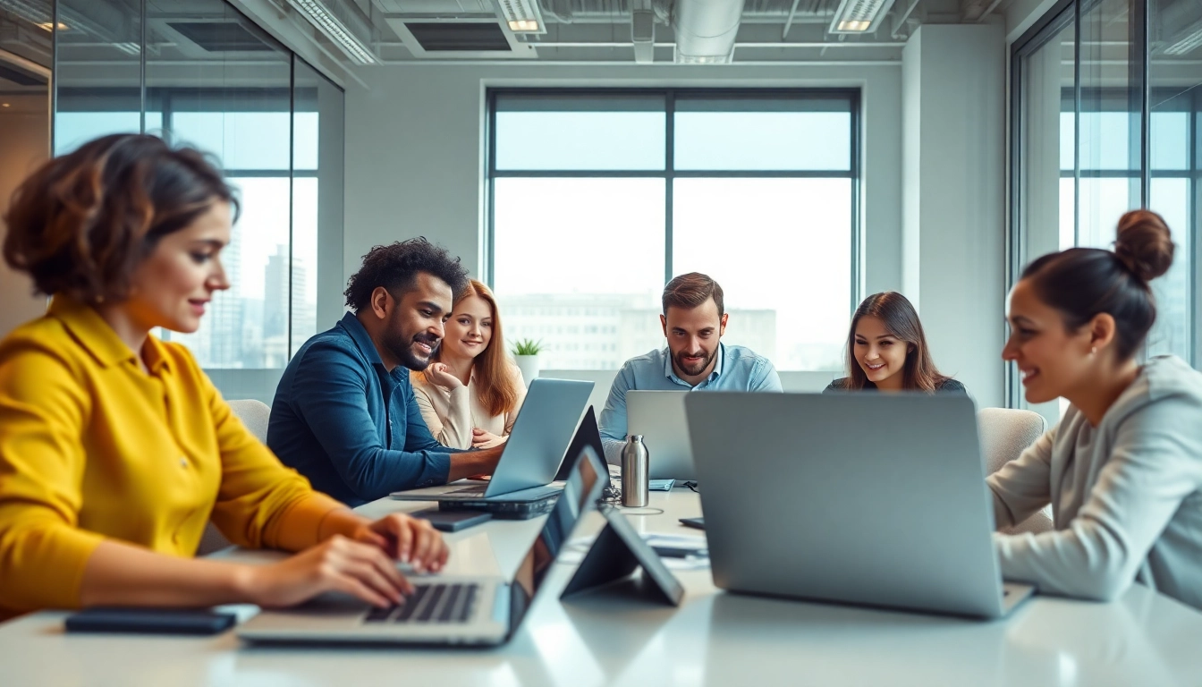 在现代办公室中使用 QuickQ下载 实现安全上网的高效专业人士。