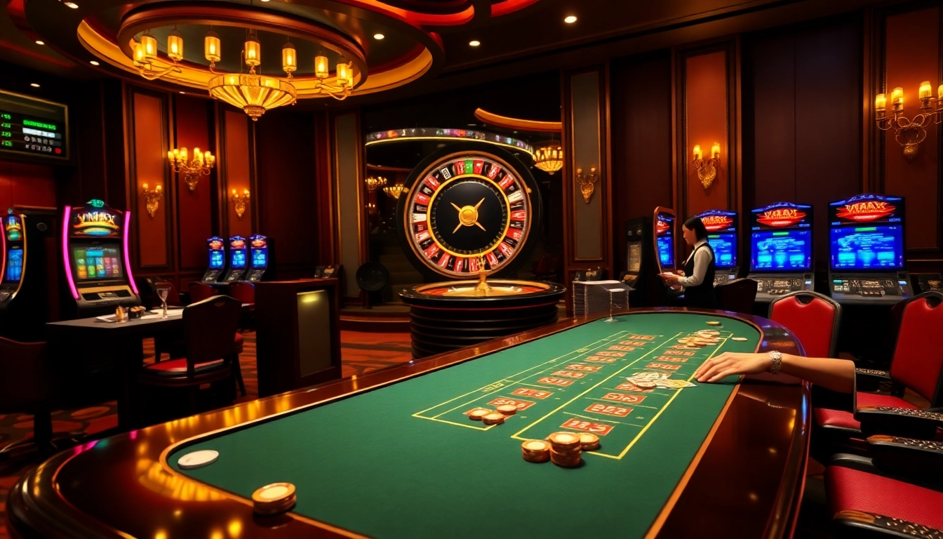 Engaging players at VMAX online casino with vibrant games and luxurious atmosphere.