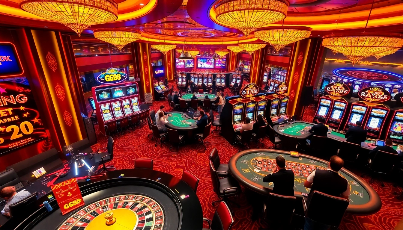 Experience the thrilling atmosphere of GG88 Tech, featuring dynamic casino games and luxury.