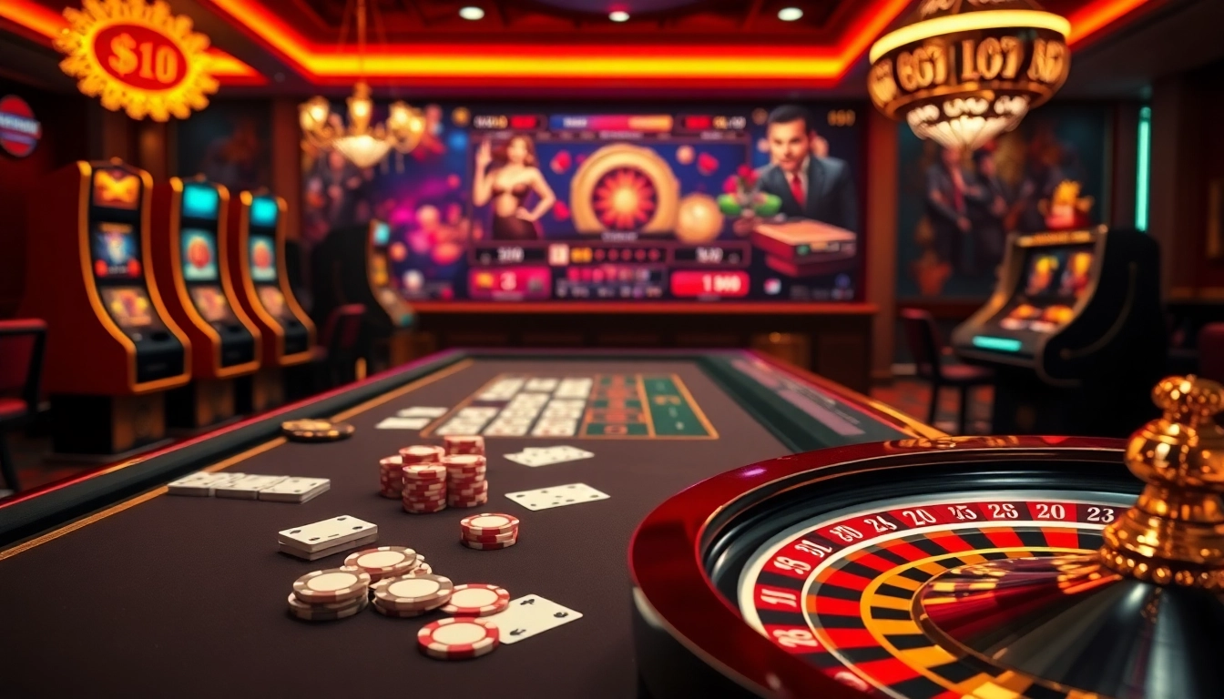 Experience the thrill of playing at 88i nhà cái with vibrant casino tables and modern gaming technology.