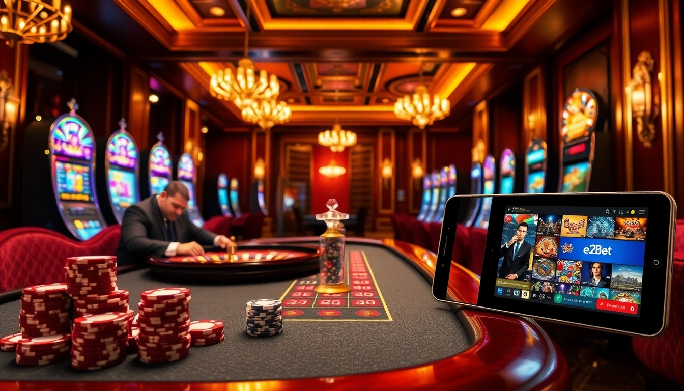 Gamble professionally at e2bet with exciting casino games and vibrant interfaces.