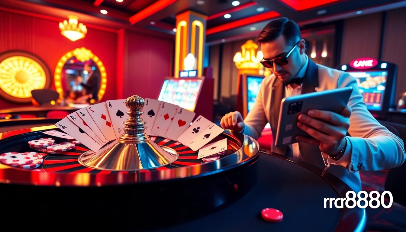 Experience thrilling bets at rr888 with stunning casino tables and vibrant gaming action.