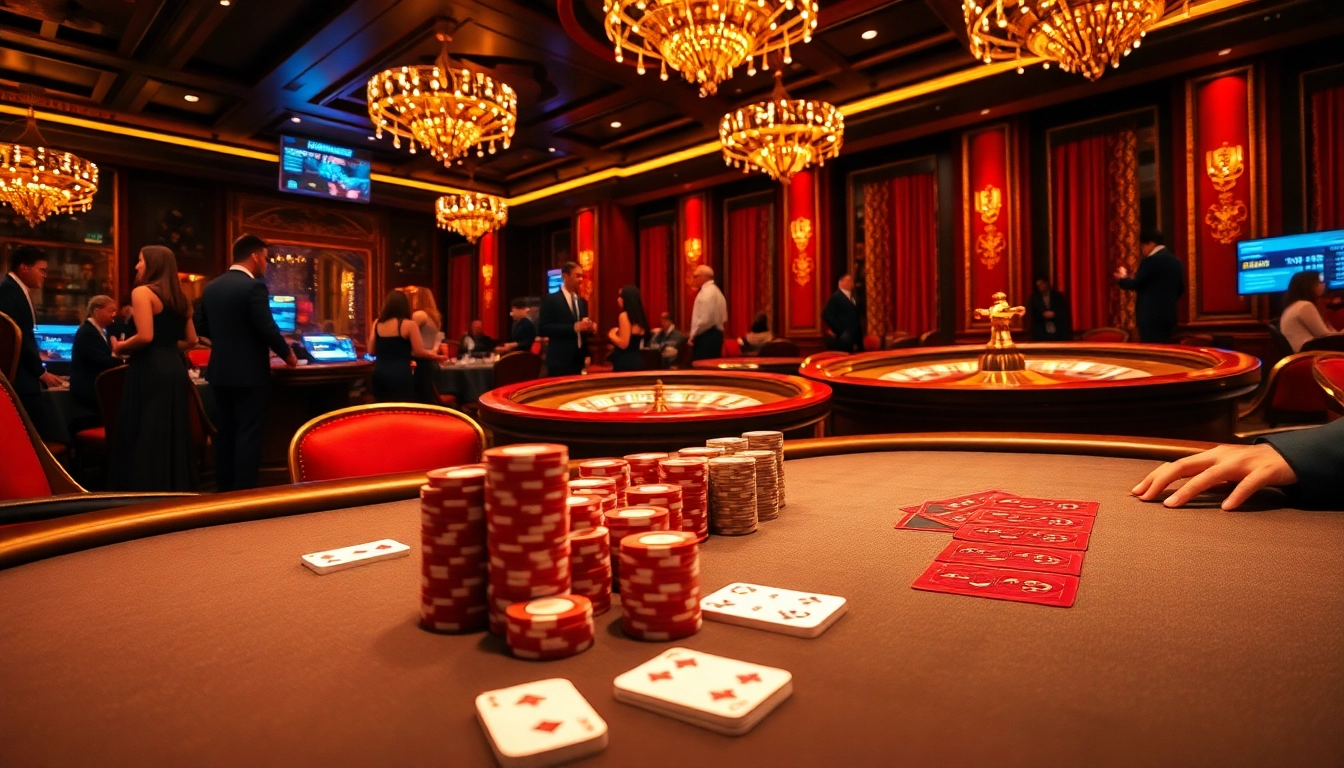 Experience the thrill of XX88 with players competing at an elegant casino poker table.