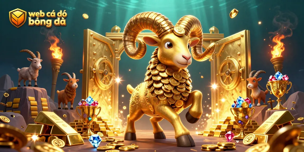 Experience thrilling action with web cá độ bóng đá as the golden ram charges through a treasure-filled arena.