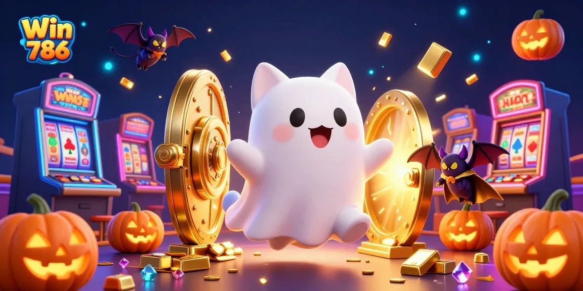Spin the reels at Win 786's thrilling haunted casino featuring ghost cats and treasures.