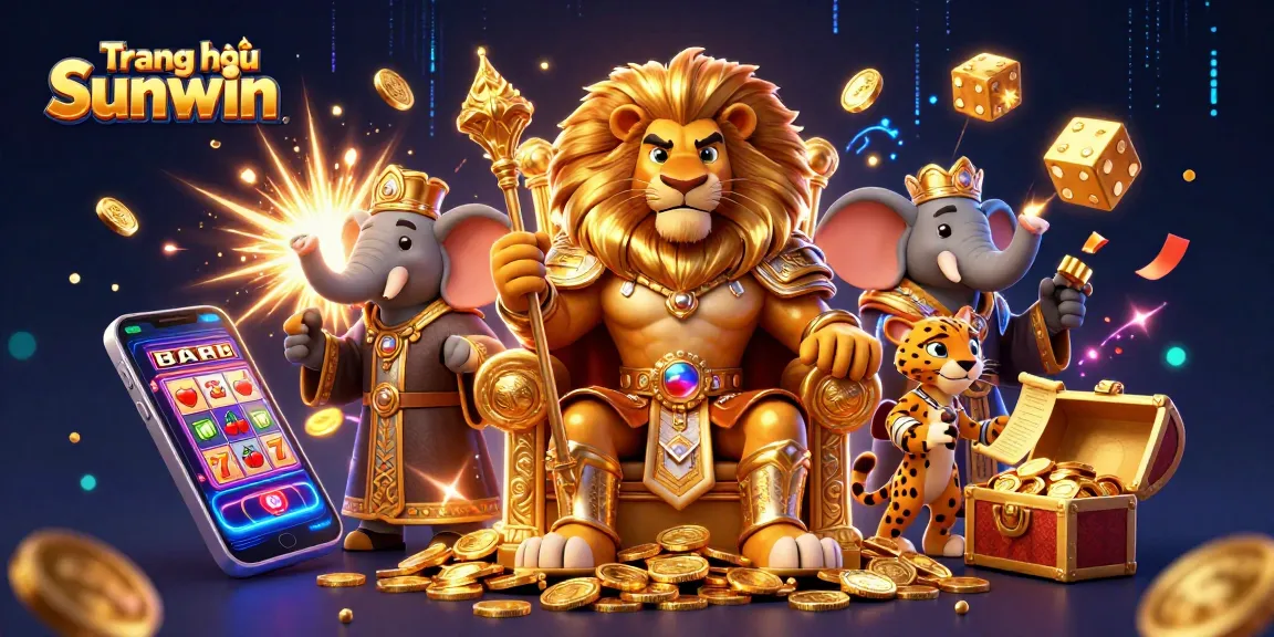 Engage with Trang chủ Sunwin through vibrant casino scenes featuring bold characters and dynamic gaming elements.